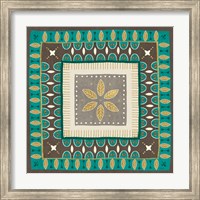 Framed Cool Feathers Tiles IV