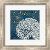 Framed 'Coastal Lace IV' border=