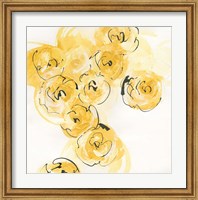 Framed Yellow Roses Anew I