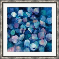 Framed Midnight Blue Hydrangeas