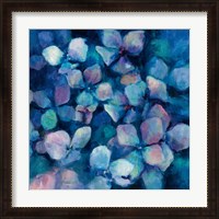 Framed Midnight Blue Hydrangeas