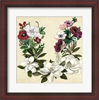 Framed Magnolia & Poppy Wreath II