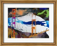 Framed San Francisco Bridge Abstract I