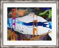 Framed San Francisco Bridge Abstract I