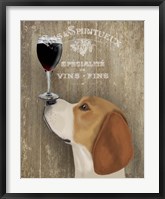 Framed Dog Au Vin Beagle