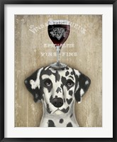 Framed Dog Au Vin Dalmatian
