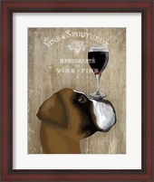 Framed Dog Au Vin Boxer