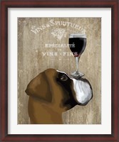 Framed Dog Au Vin Boxer