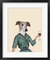 Framed Greyhound Wine Snob