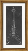 Framed Electric Guitar Blueprint I
