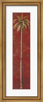 Framed Red Palm I