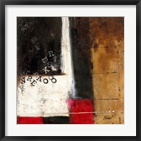 Framed Red Contemporary IV