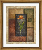 Framed Orange Tulip