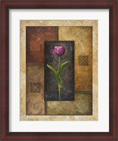 Framed Violet Tulip