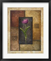 Framed Violet Tulip