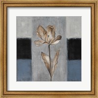 Framed Tulips in Blue I