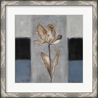 Framed Tulips in Blue I