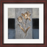 Framed Tulips in Blue II