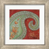 Framed Paisley Wave I