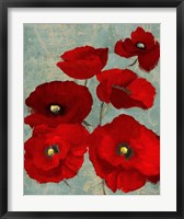 Framed Kindle's Poppies II