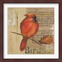 Framed Red Love Birds II