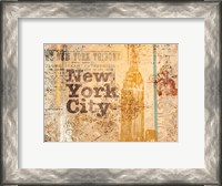 Framed New York Postcard