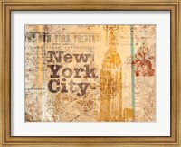 Framed New York Postcard