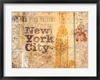 Framed New York Postcard