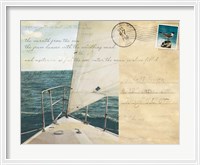 Framed Voyage Postcard I