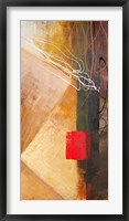 Red on Black I Framed Print