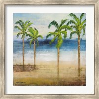 Framed Ocean Palms I