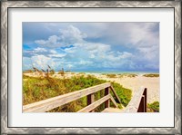 Framed Beach Island I