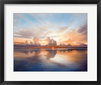 Framed Sunset over Lake