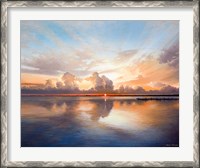 Framed Sunset over Lake
