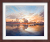 Framed Sunset over Lake