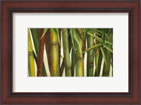 Framed Bamboo on Beige I