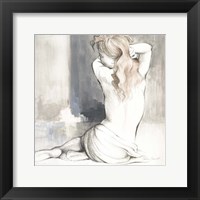 Framed Sketched Waking Woman I