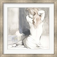 Framed Sketched Waking Woman I