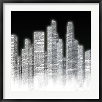 Framed Black and White City I
