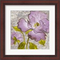 Framed Purple Florals I