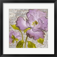 Framed Purple Florals I