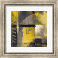 Framed Grey and Yellow Soiree I