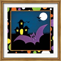 Framed Halloween Bat