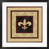 Framed Fleur de Lys I