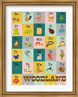 Framed Woodland Alphabet