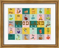 Framed Woodland Alphabet (horizontal)