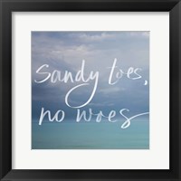Framed Sandy Toes