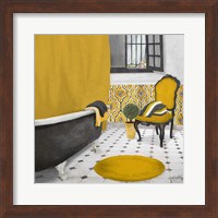 Framed Sundance Bath I (yellow)