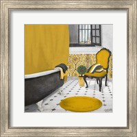 Framed Sundance Bath I (yellow)