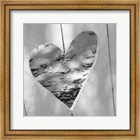 Framed B&W Heart Full of Love